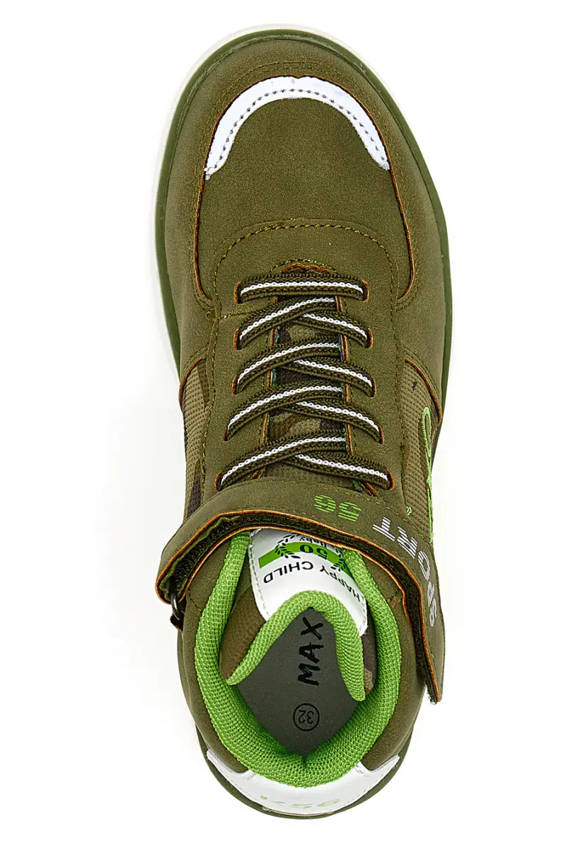 Sneakers Mid Cut Verde Militare Max Dillan [KHAKI] miniatura 5