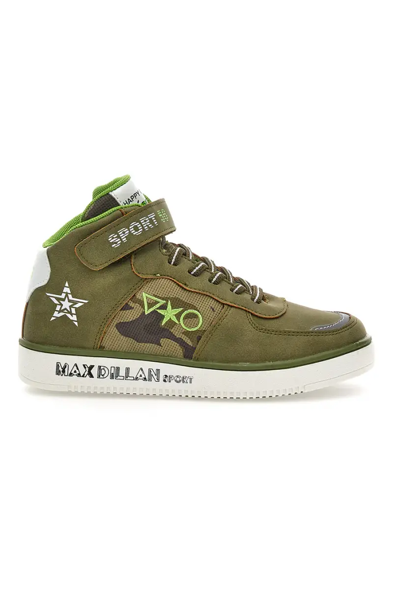 Sneakers Mid Cut Verde Militare Max Dillan [KHAKI]