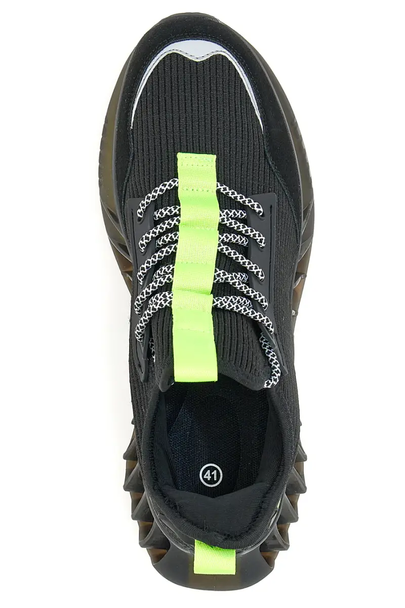 Sneakers Nere e Lime Max Dillan 01 [BLACK miniatura 5