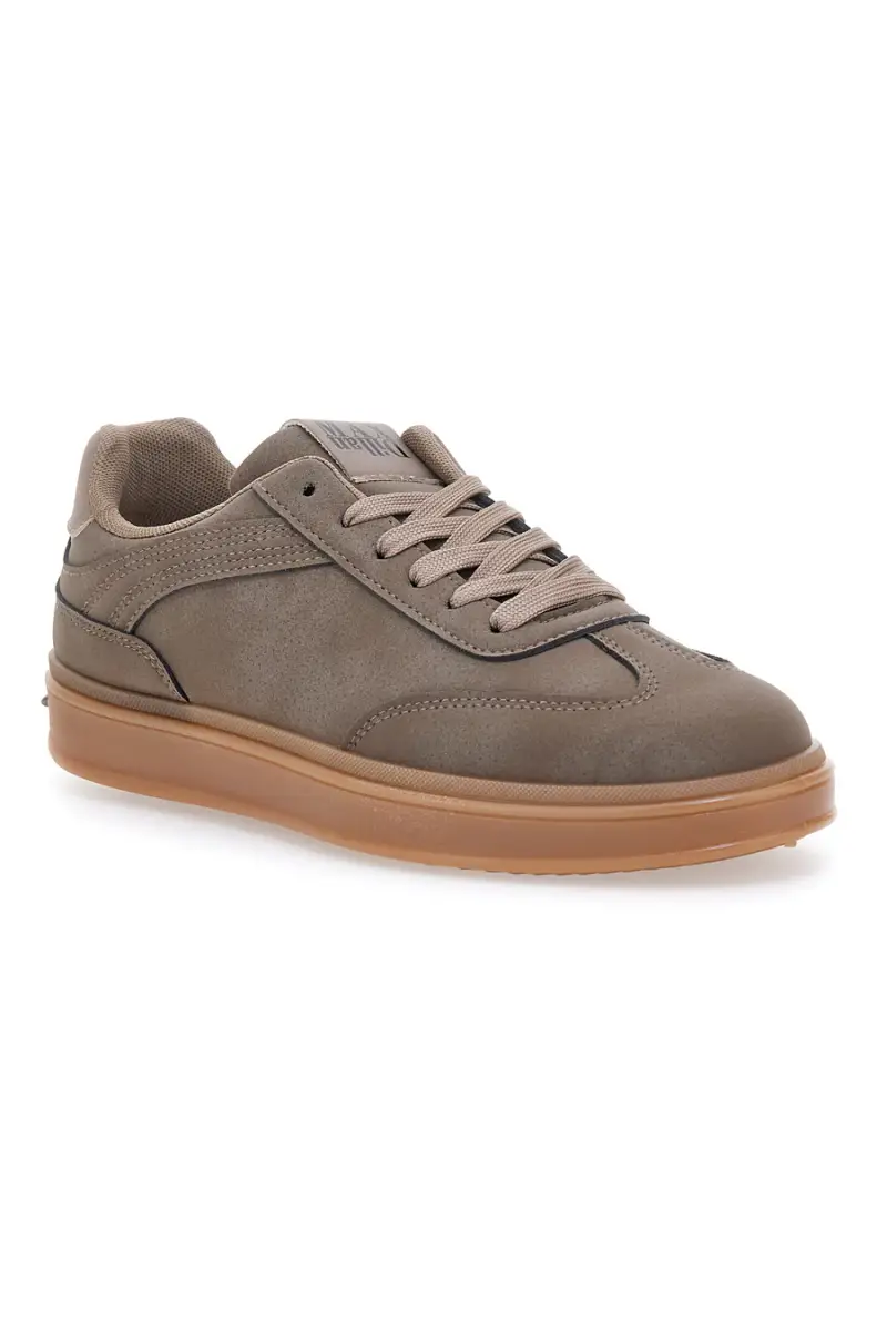 Sneakers taupe con suola a contrasto Max Dillan GB2042 [KHAKI] miniatura 2