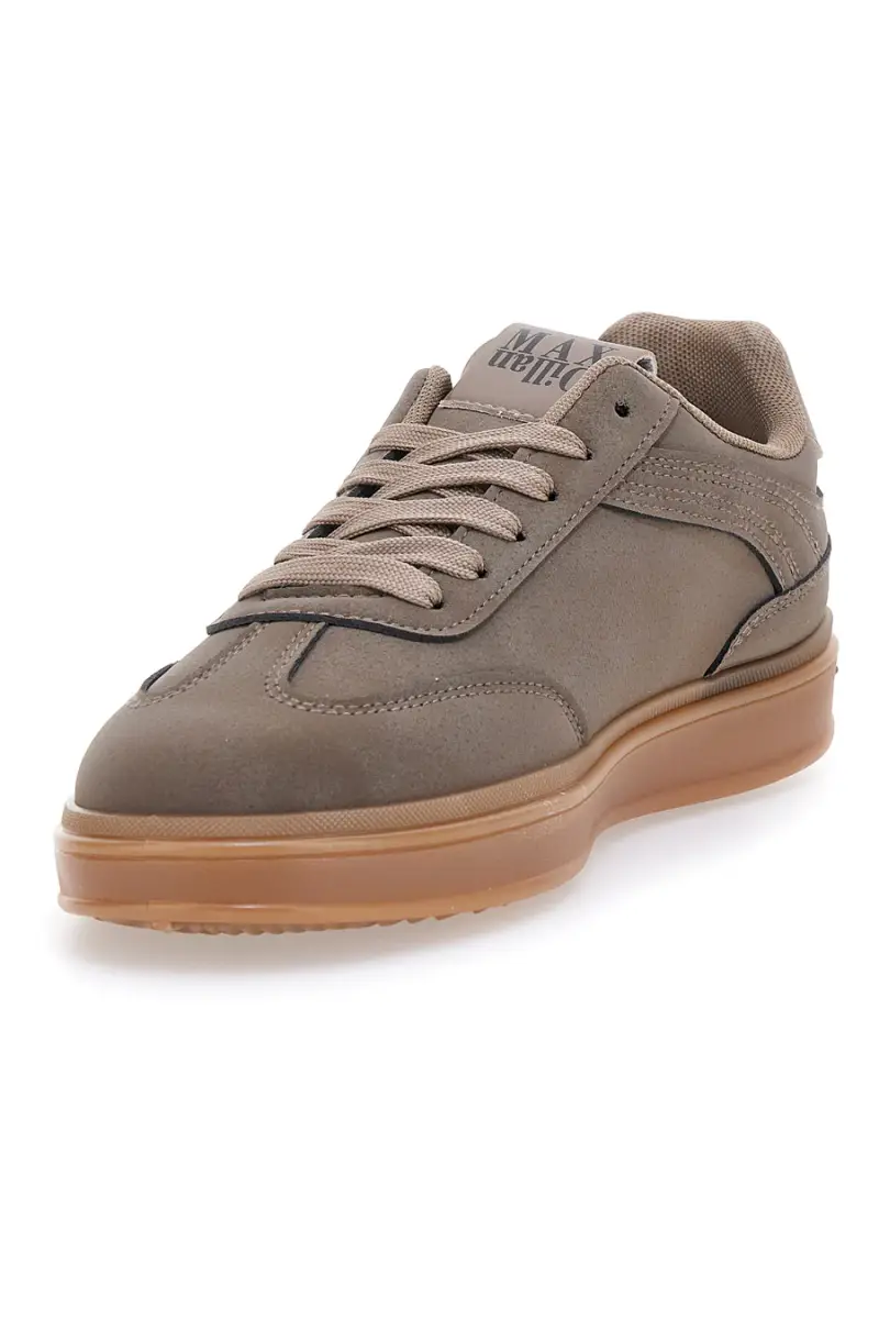 Sneakers taupe con suola a contrasto Max Dillan GB2042 [KHAKI] miniatura 4