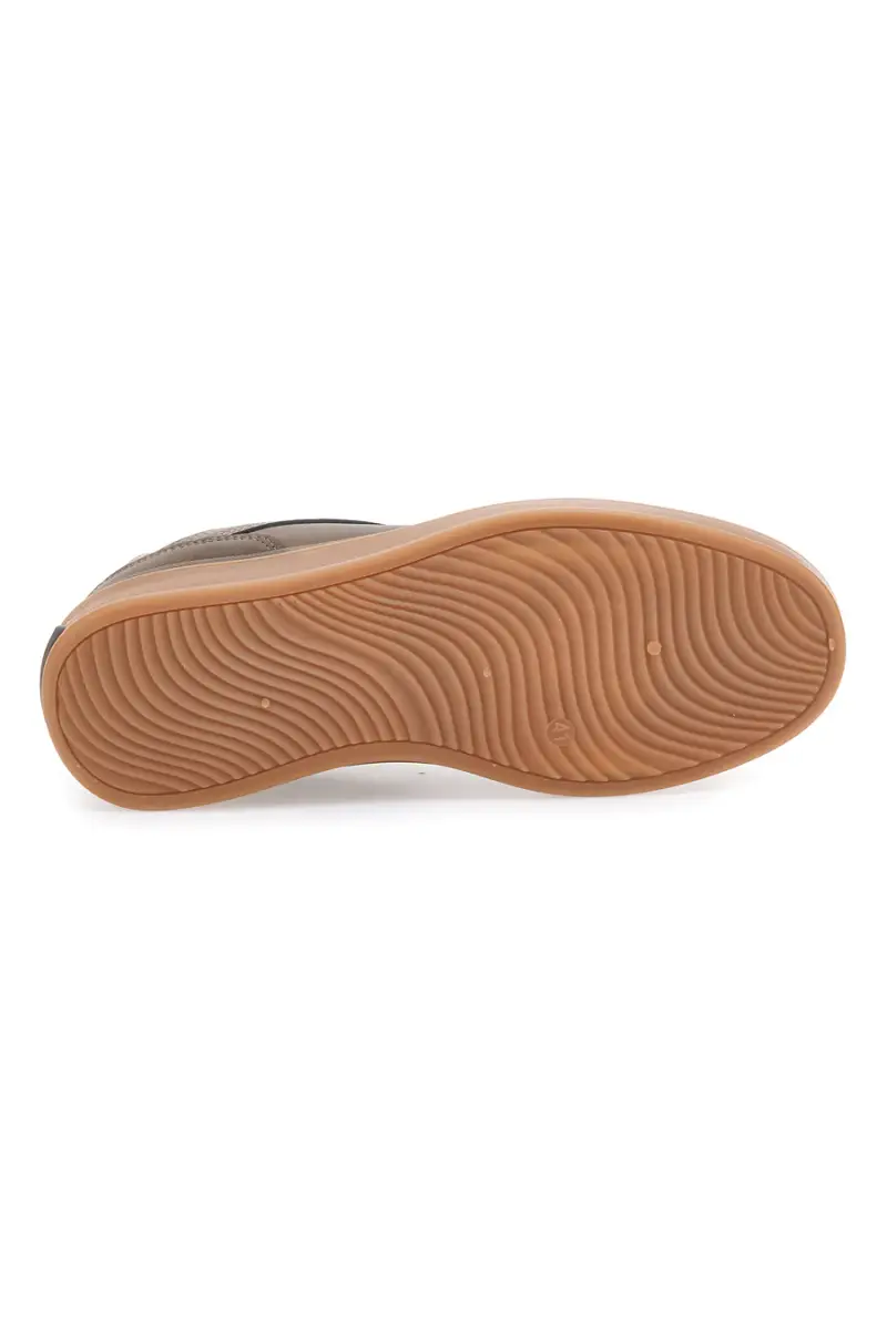 Sneakers taupe con suola a contrasto Max Dillan GB2042 [KHAKI] miniatura 5