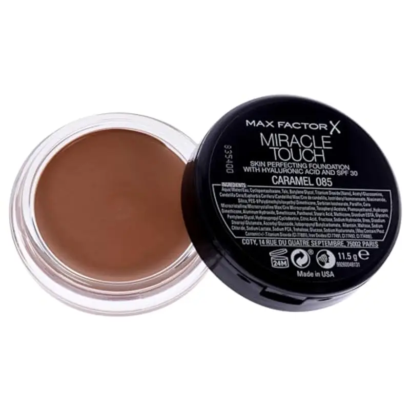 Max Factor Fondotinta Miracle Touch, 085 Caramel, 11.5 g miniatura 2