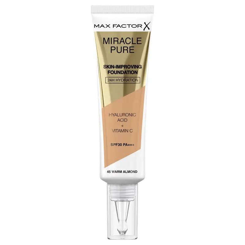 Max Factor - Miracle pure Skin improving Foundation - 45 Warm Almond