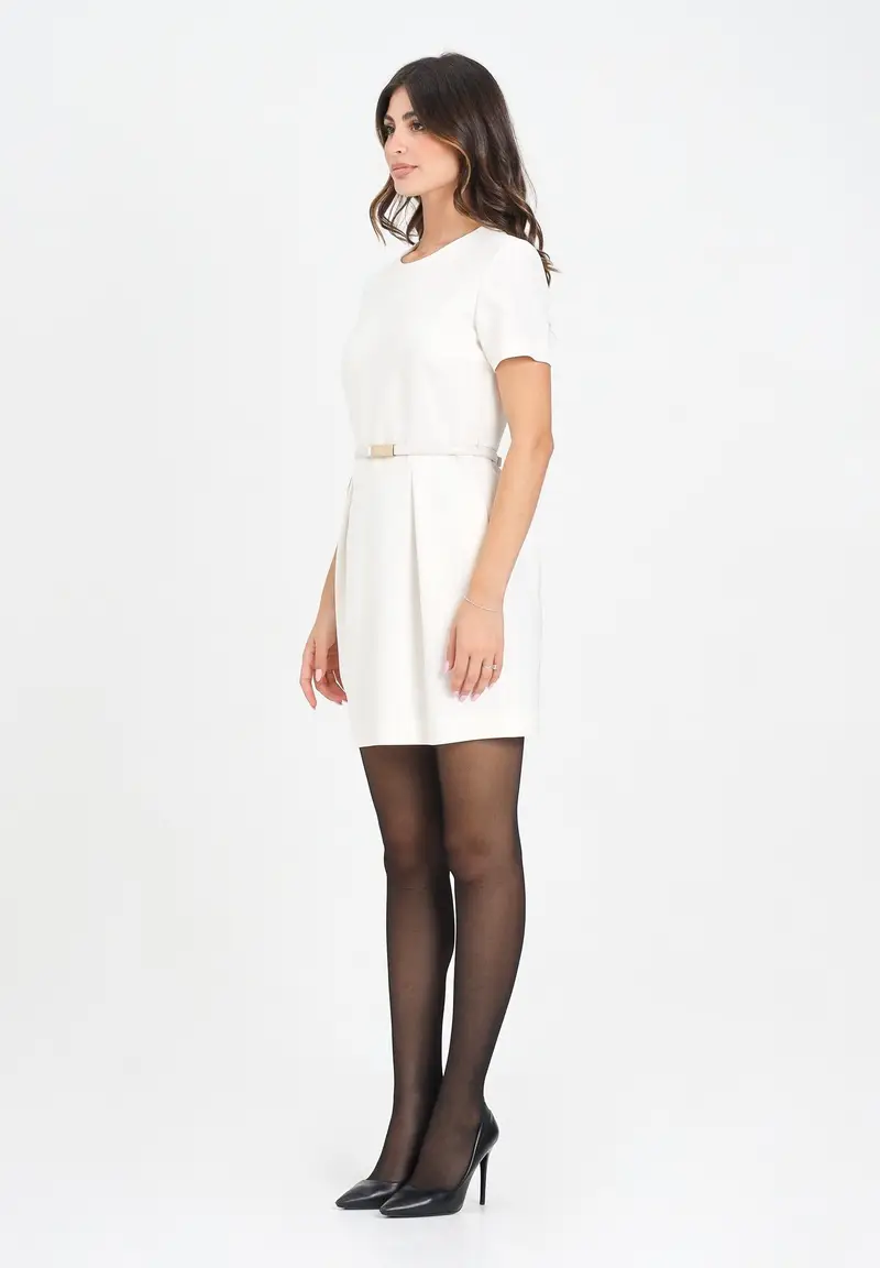 MAX MARA Abito corto KEFALOS avorio da donna