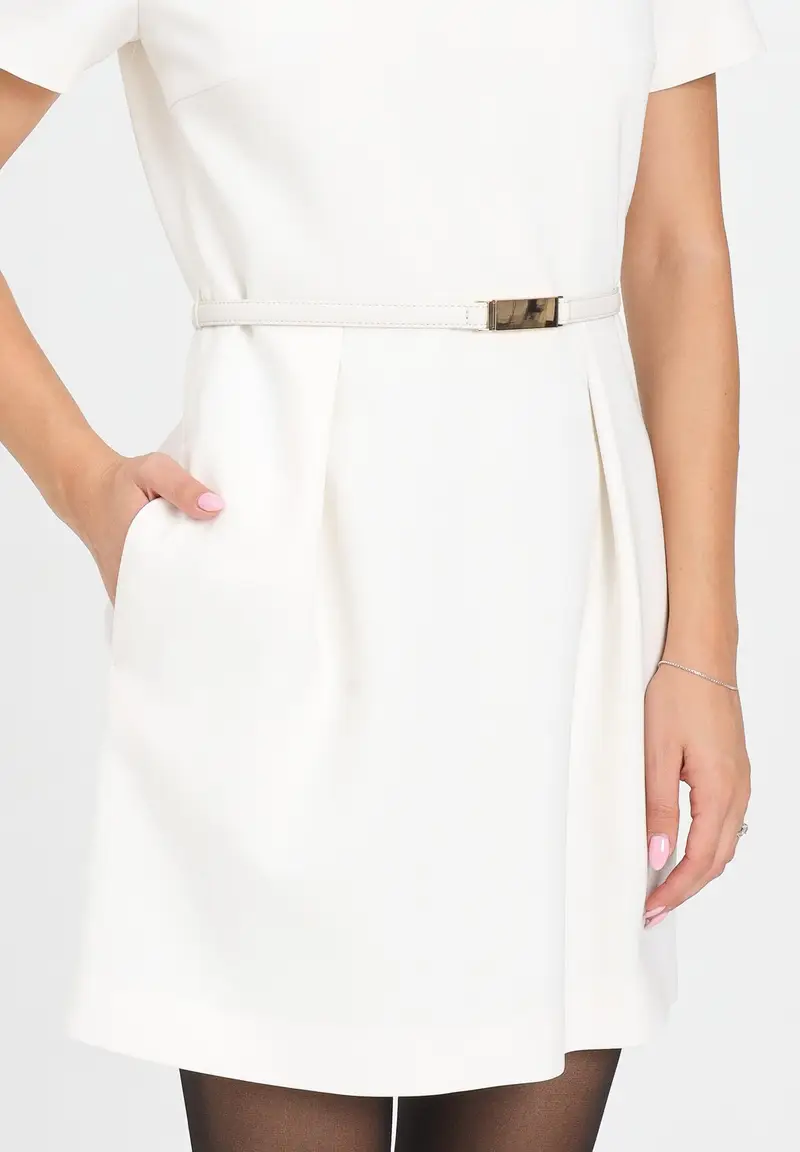 MAX MARA Abito corto KEFALOS avorio da donna miniatura 2