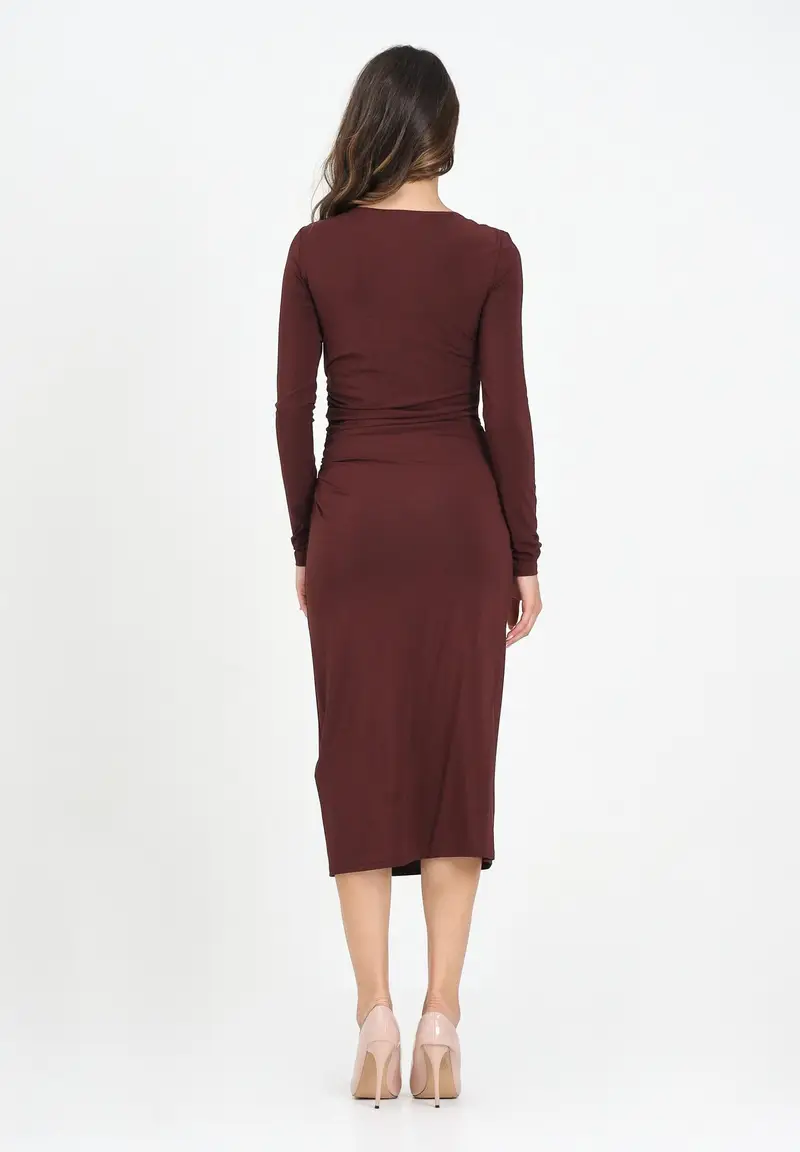 MAX MARA Abito midi bordeaux da donna miniatura 3