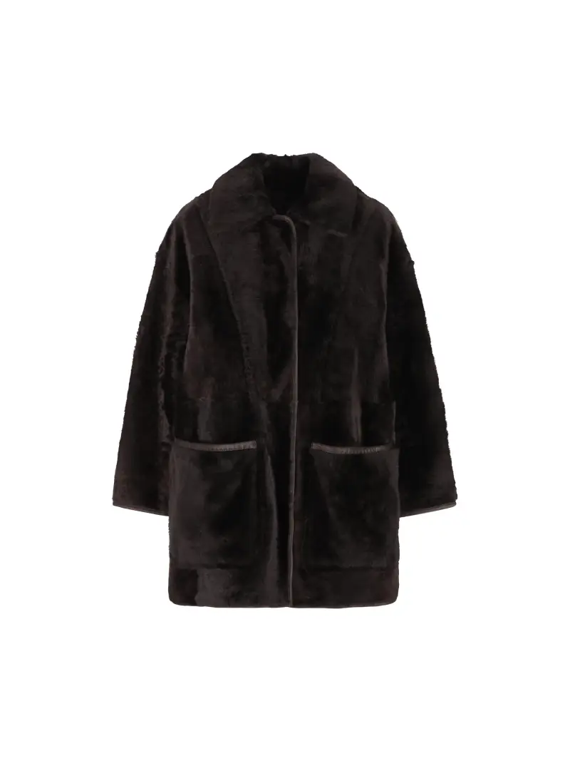 Cappotto In Montone MARRONE