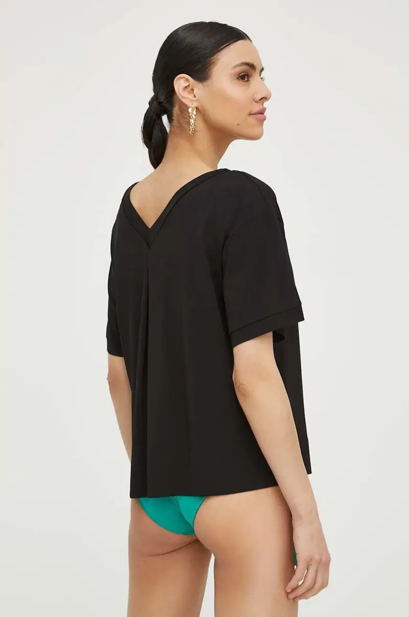 camicetta donna colore nero miniatura 2