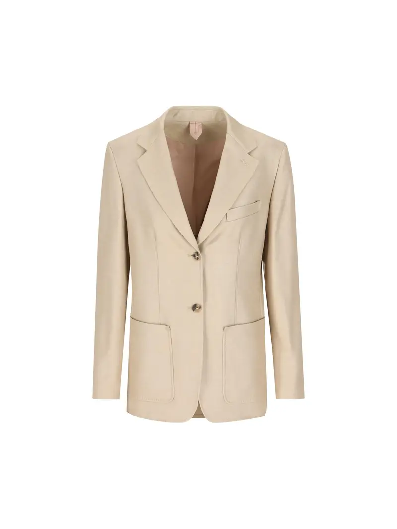 Blazer Monopetto In Canvas BEIGE