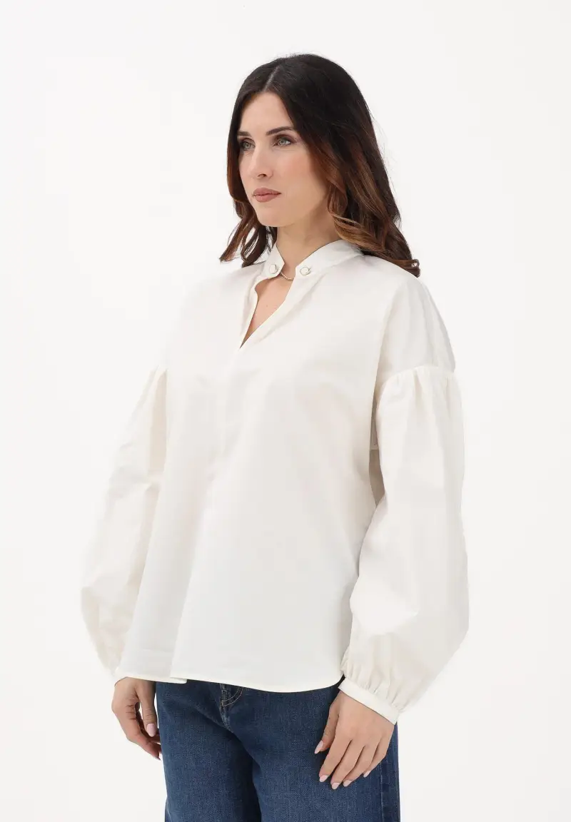 Blusa avorio da donna