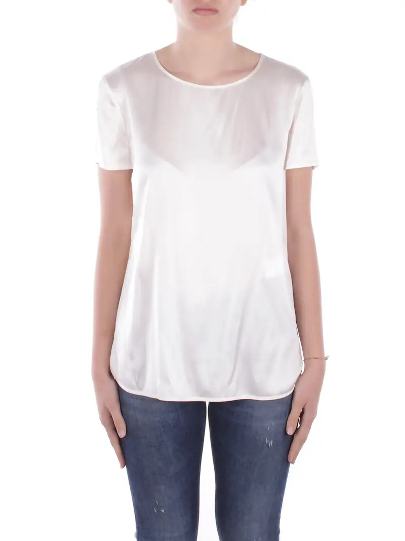 Blusa Donna MAX MARA Bianco Blusa raso seta monoelastico