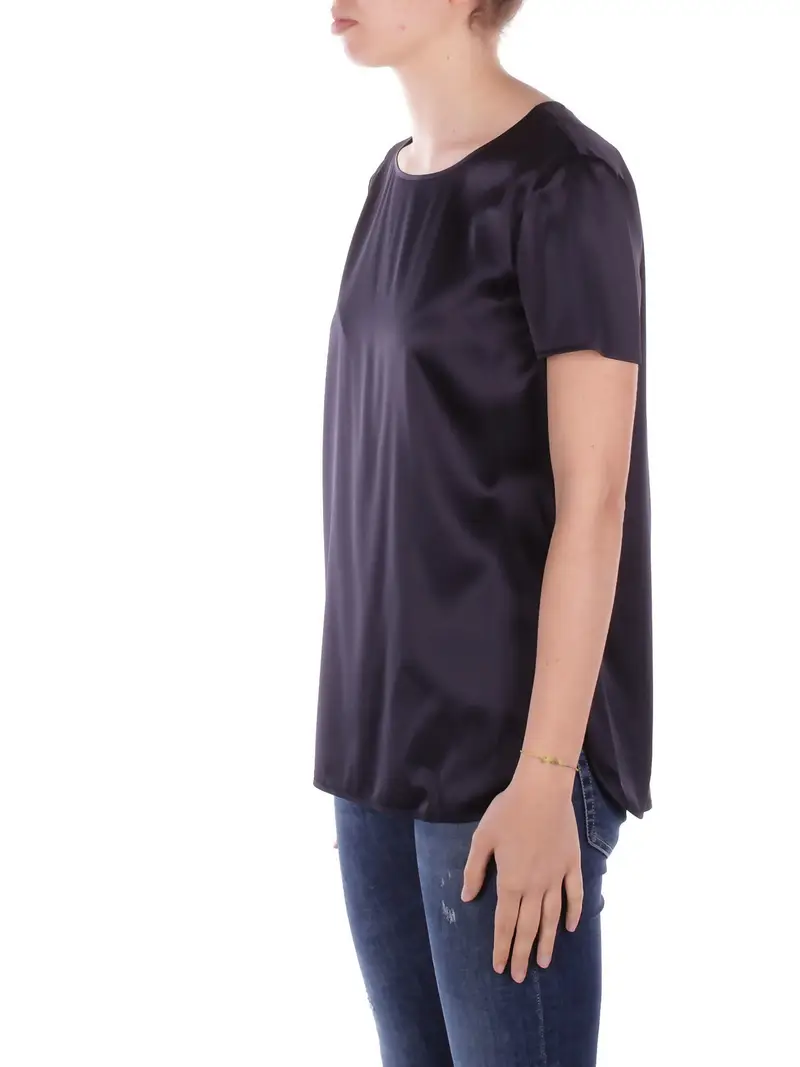 Blusa Donna MAX MARA Blu Blusa raso seta monoelastico miniatura 2