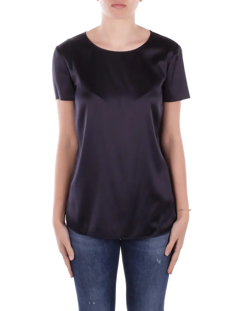 Blusa Donna MAX MARA Blu Blusa raso seta monoelastico