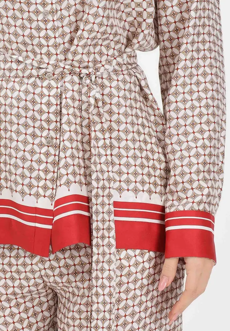 Camicia a manica lunga MSTTENUTA bianca da donna miniatura 3