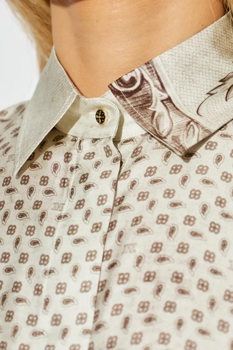 Max Mara Maglia bianca con stampa elegante miniatura 2