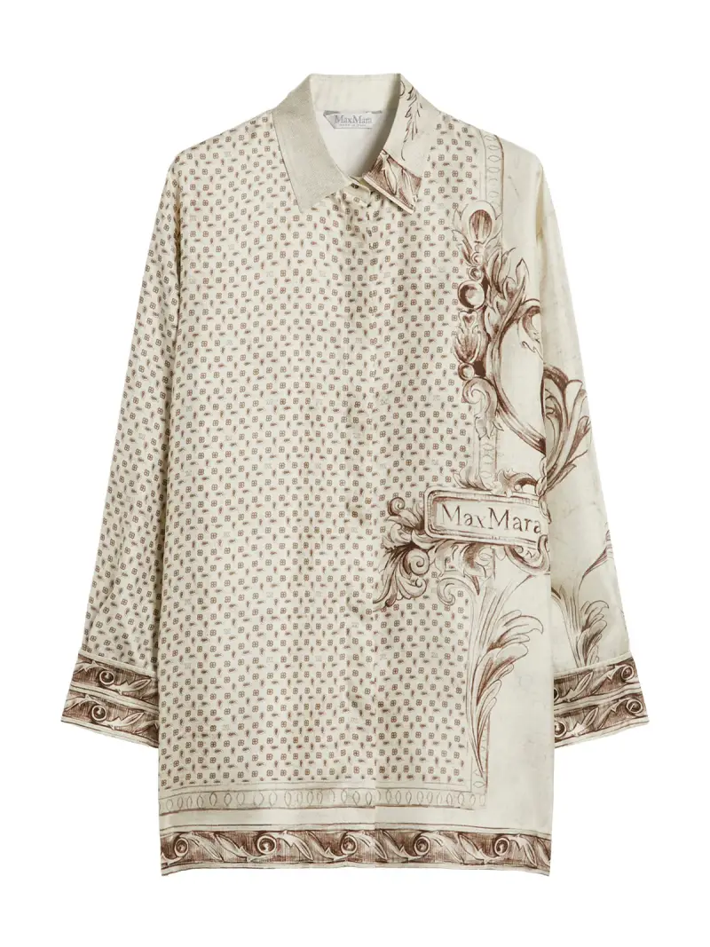 Max Mara Maglia bianca con stampa elegante