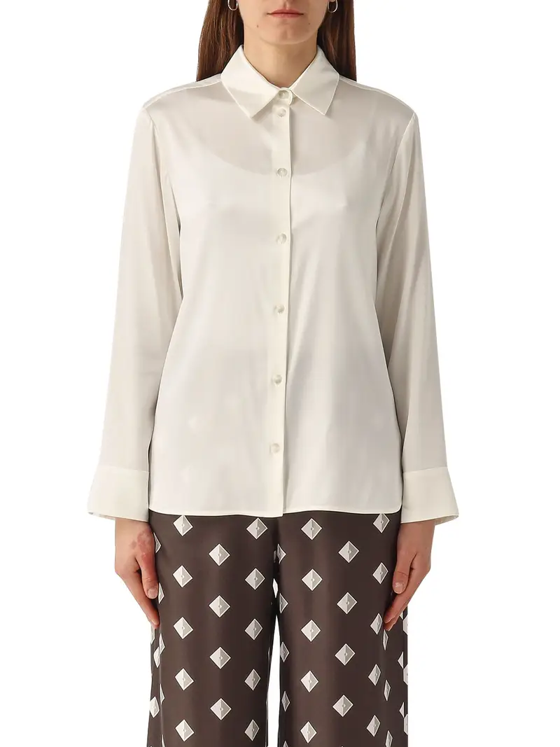 camicia max mara kadiak da donna - bianco