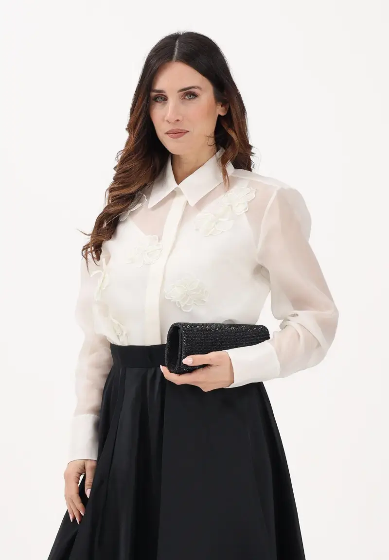 Camicia MSEAGI bianca da donna miniatura 2