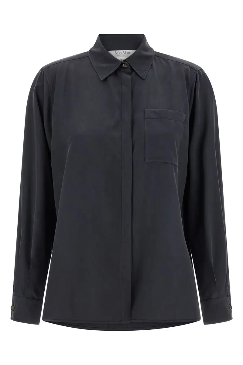 Max Mara Maglia grigia in seta lavata