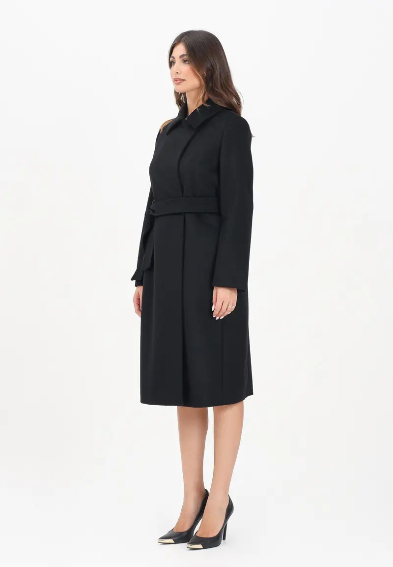 MAX MARA Cappotto a vestaglia BCollag nero da donna