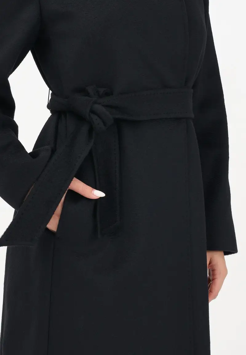 MAX MARA Cappotto a vestaglia BCollag nero da donna miniatura 2