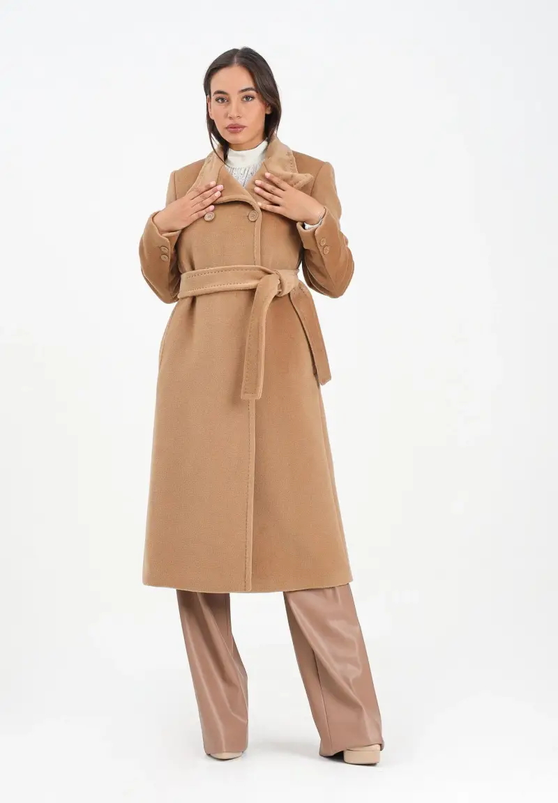 Cappotto Arezzo cammello da donna miniatura 2