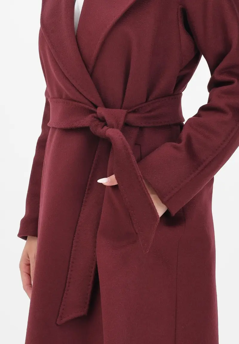 MAX MARA Cappotto Dravenna bordeaux da donna miniatura 2
