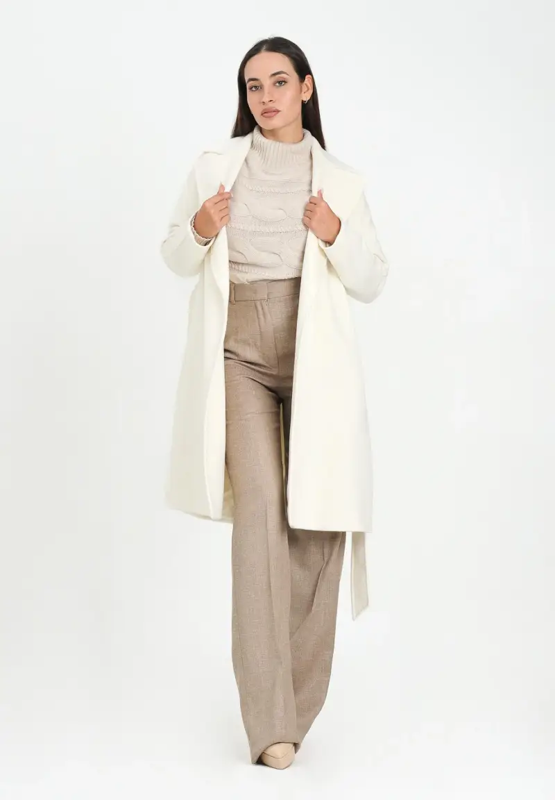 Cappotto Dravenna panna da donna miniatura 2