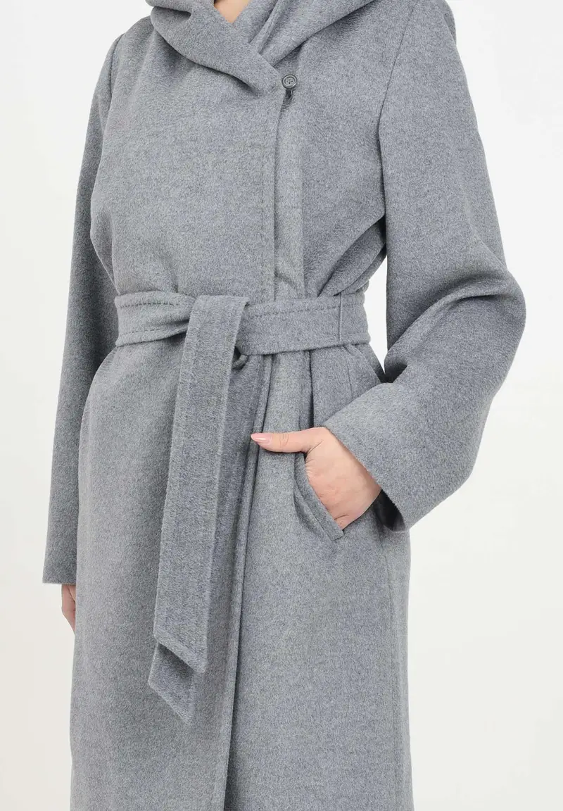 MAX MARA Cappotto grigio da donna modello Newmang miniatura 2