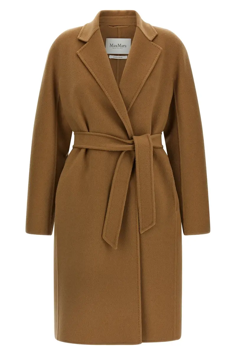 Max Mara Cappotto midi 'Mxmaceri' beige in cashmere