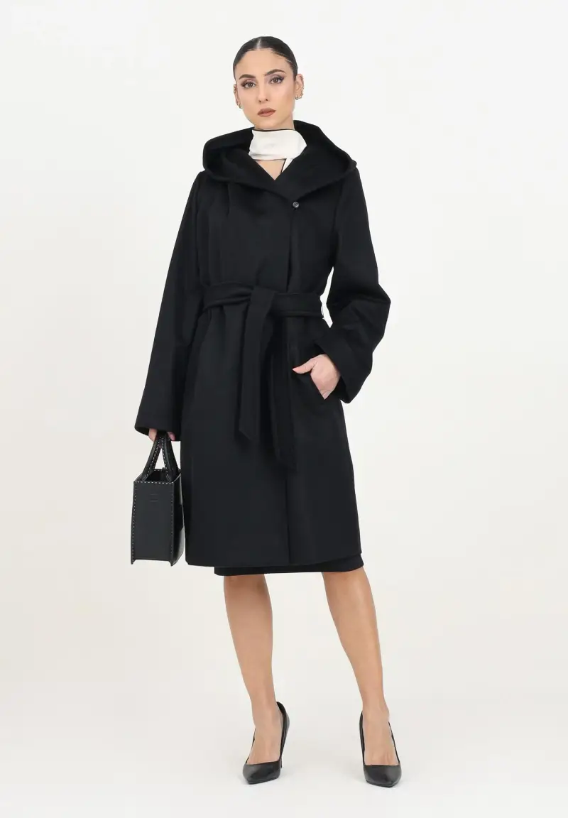 Cappotto nero da donna modello Newmang miniatura 2