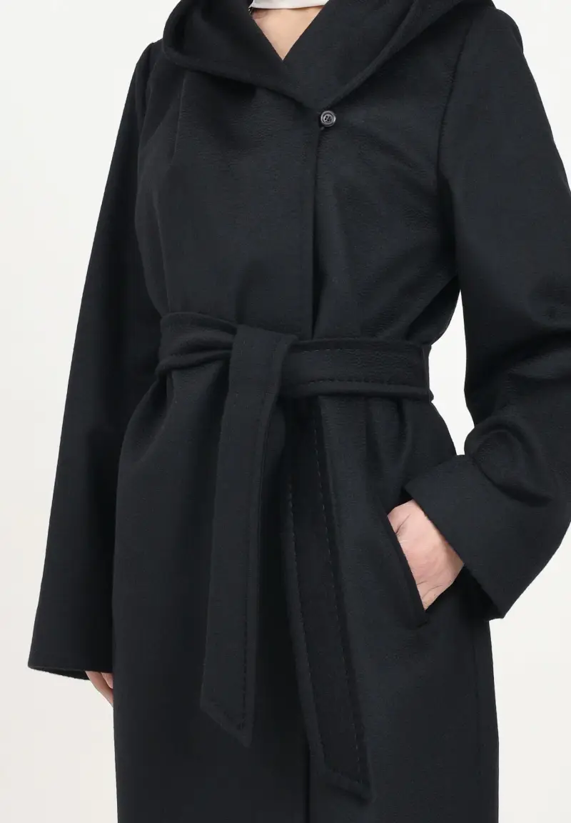 Cappotto nero da donna modello Newmang miniatura 3
