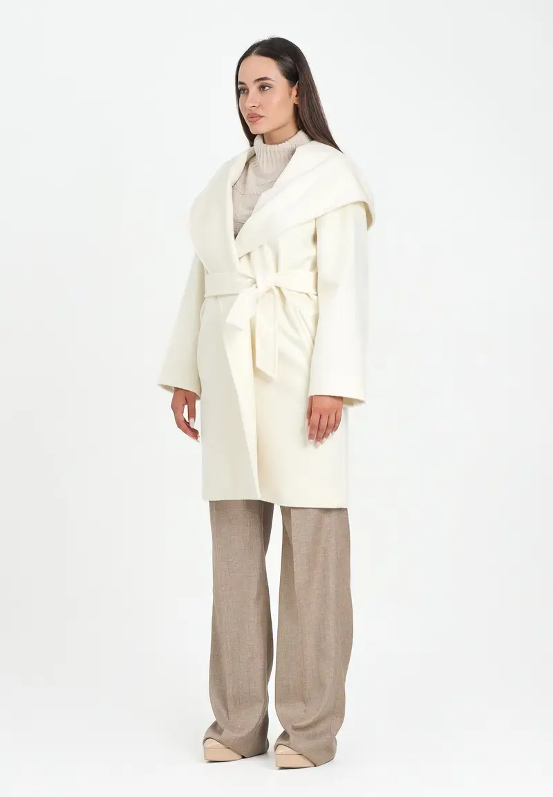 MAX MARA Cappotto NEWMANG panna da donna