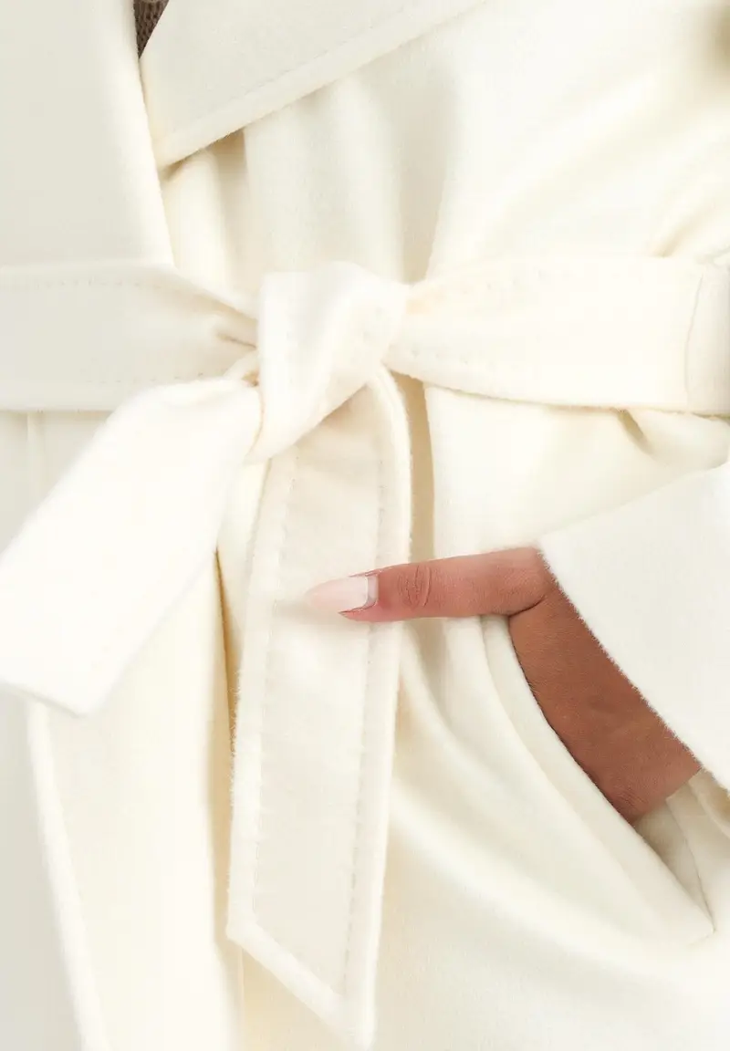 MAX MARA Cappotto NEWMANG panna da donna miniatura 2