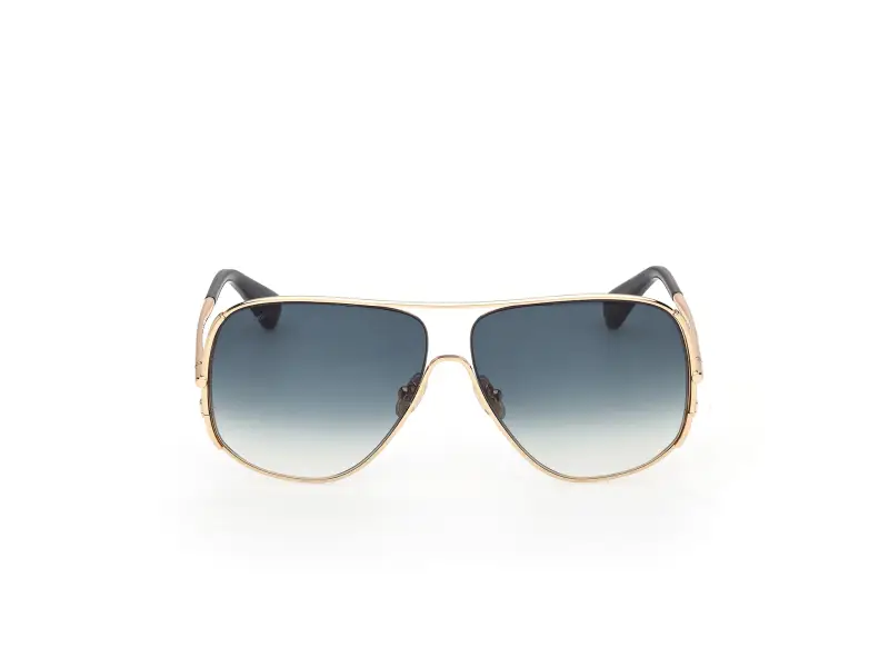 Max Mara Occhiali da sole Donna Oro 4306101 miniatura 2