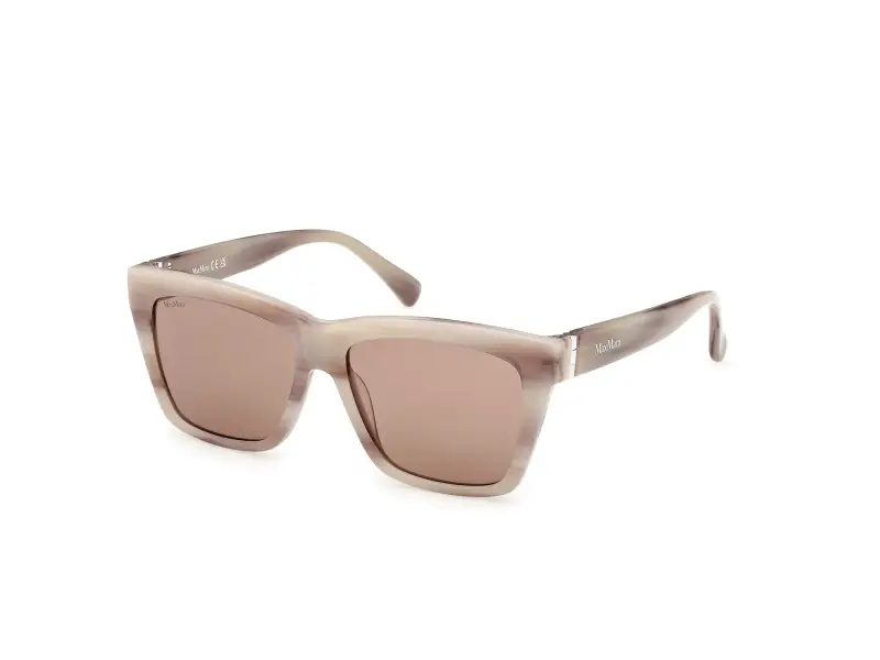 Donna Max Mara MM0193 20E Occhiali da sole Acetato Beige Marrone Squadrata Normale