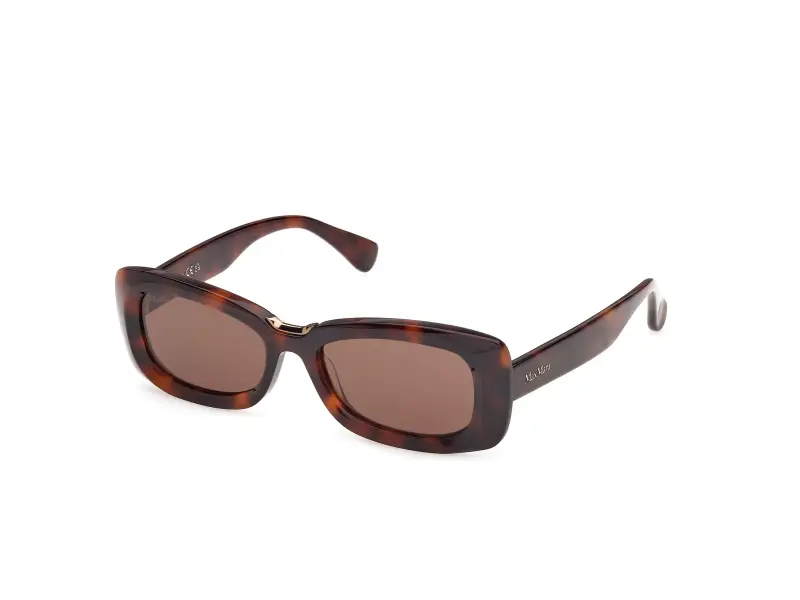 Donna Max Mara MM0197 52E Occhiali da sole Acetato Havana Marrone Squadrata Normale