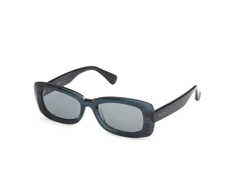 Donna Max Mara MM0197 64N Occhiali da sole Acetato Marrone Verde Squadrata Normale