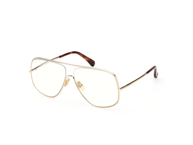 Donna Max Mara MM5222-B 030 Montature da vista Metallo Oro Pilot Normale