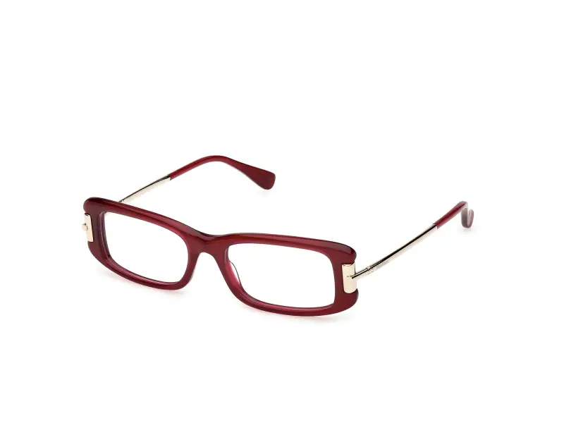 Donna Max Mara MM5224 069 Montature da vista Acetato Bordeaux Squadrata Normale