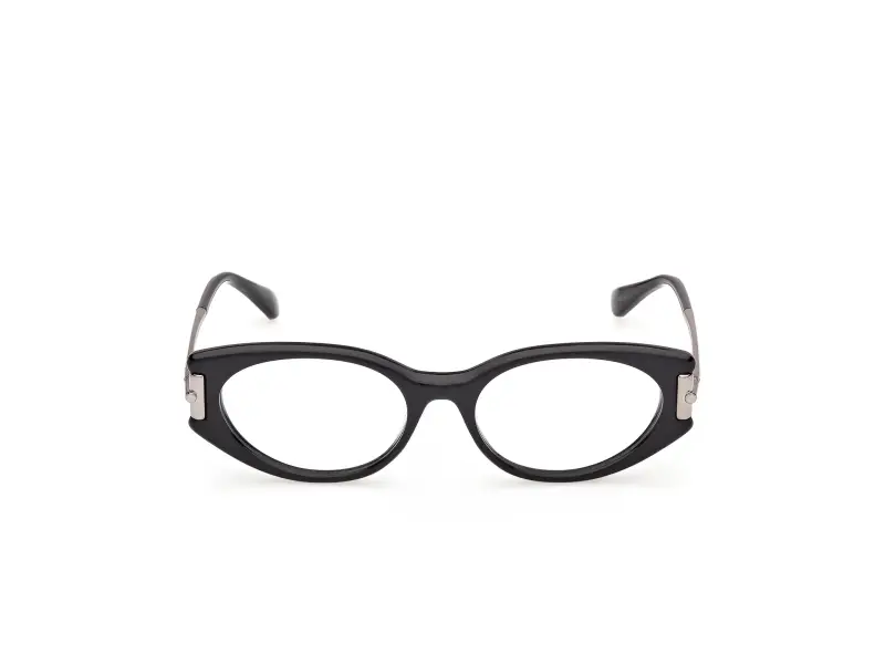 Donna Max Mara MM5225 001 Montature da vista Acetato Nero Rotonda Normale miniatura 2