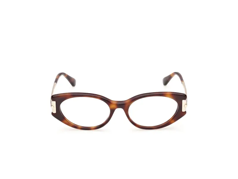 Donna Max Mara MM5225 052 Montature da vista Acetato Havana Rotonda Normale miniatura 2