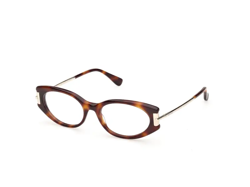 Donna Max Mara MM5225 052 Montature da vista Acetato Havana Rotonda Normale