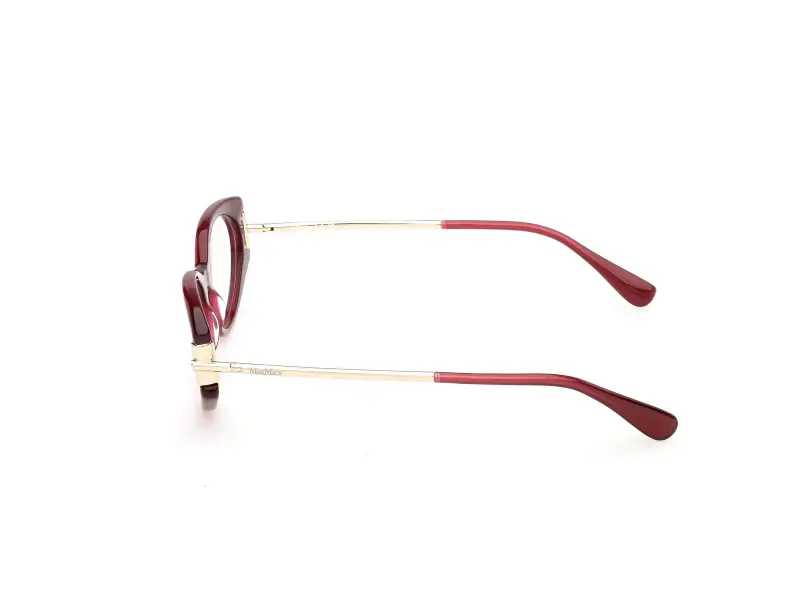 Donna Max Mara MM5225 069 Montature da vista Acetato Bordeaux Rotonda Normale miniatura 3