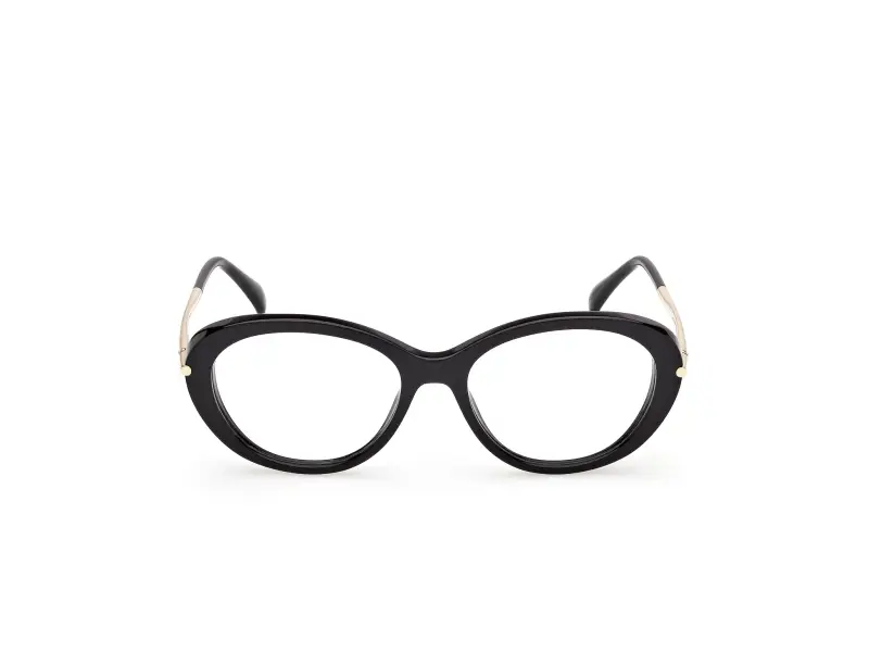 Donna Max Mara MM5227 001 Montature da vista Acetato Nero Geometrica Normale miniatura 2