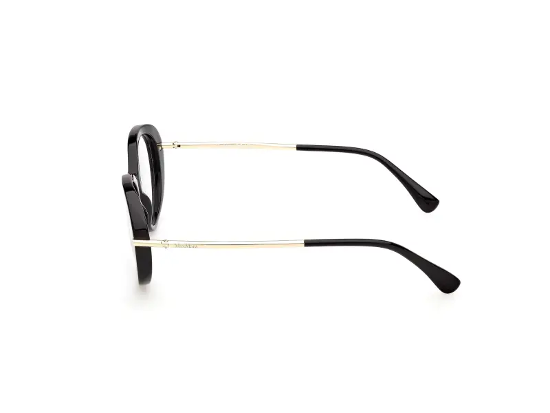 Donna Max Mara MM5227 001 Montature da vista Acetato Nero Geometrica Normale miniatura 3