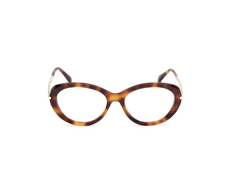 Donna Max Mara MM5227 052 Montature da vista Acetato Havana Geometrica Normale miniatura 2