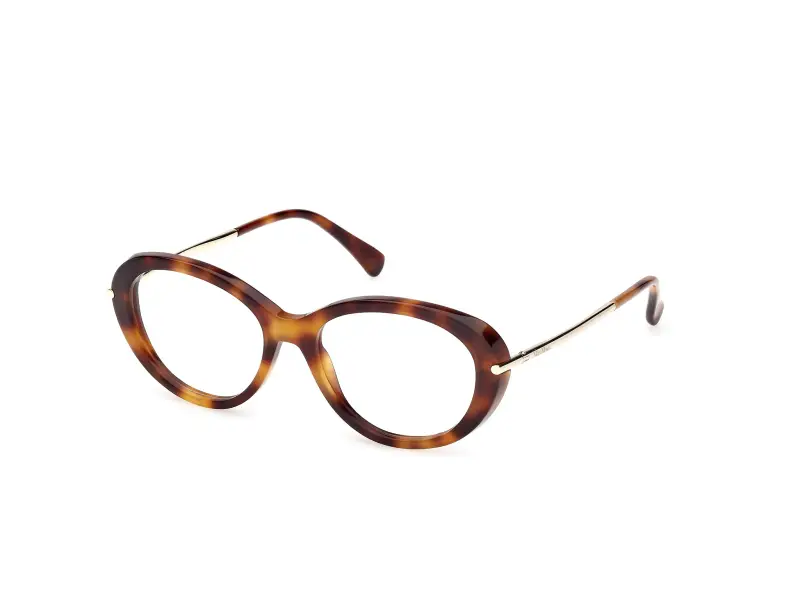 Donna Max Mara MM5227 052 Montature da vista Acetato Havana Geometrica Normale