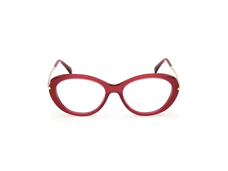 Donna Max Mara MM5227 069 Montature da vista Acetato Bordeaux Geometrica Normale miniatura 2